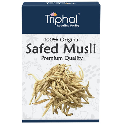 Triphal Safed Musli/ Shwet Musli Whole - Classic Derma