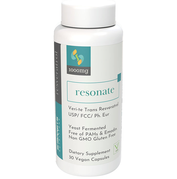 Sharrets Nutritions Resonate Resveratrol 1000mg Vegan Capsule - Classic Derma