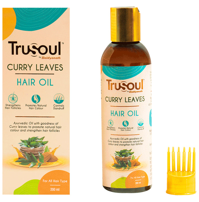 TruSoul by Baidyanath Curry Levaes Hair Oil