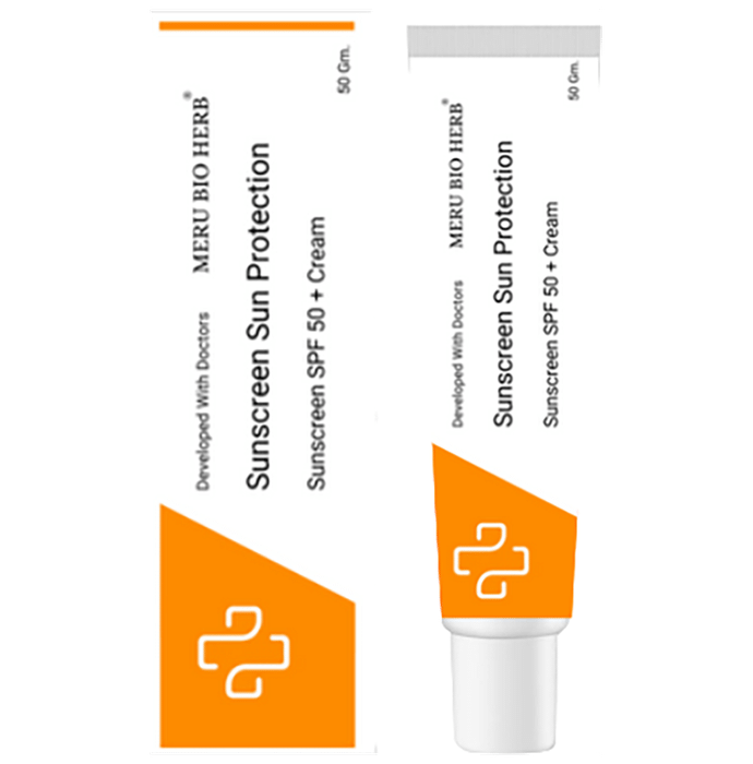Meru Bio Herb Sunscreen Sun Protection Cream SPF 50+ - Classic Derma