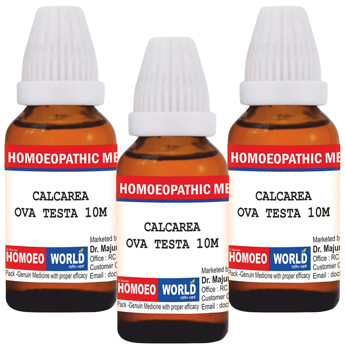 Dr. Majumder Homeo World Calcarea Ova Testa Dilution(30ml Each) 10M - Classic Derma