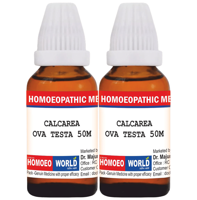 Dr. Majumder Homeo World Calcarea Ova Testa Dilution(30ml Each) 50M - Classic Derma
