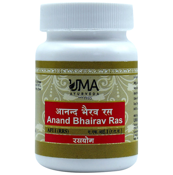 Uma Ayurveda Anand Bhairav Ras Tablet - Classic Derma