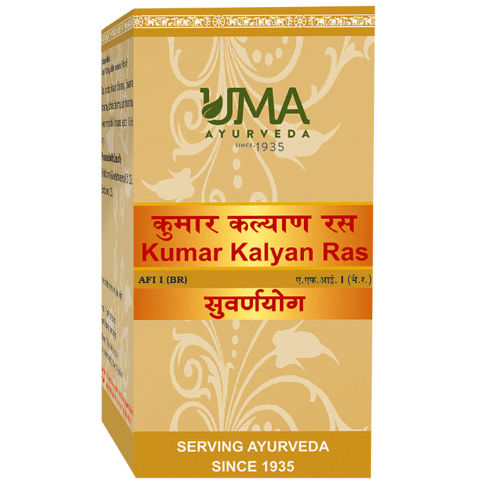 Uma Ayurveda Kumar Kalyan Ras Tablet (with Gold) - Classic Derma
