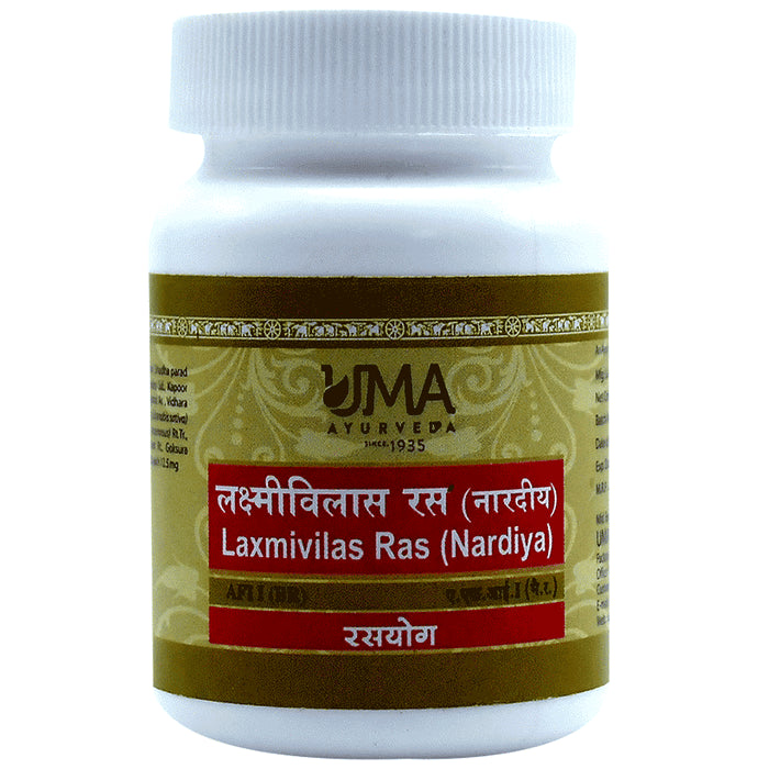 Uma Ayurveda Laxmivilas Ras (Nardiya) Tablet - Classic Derma