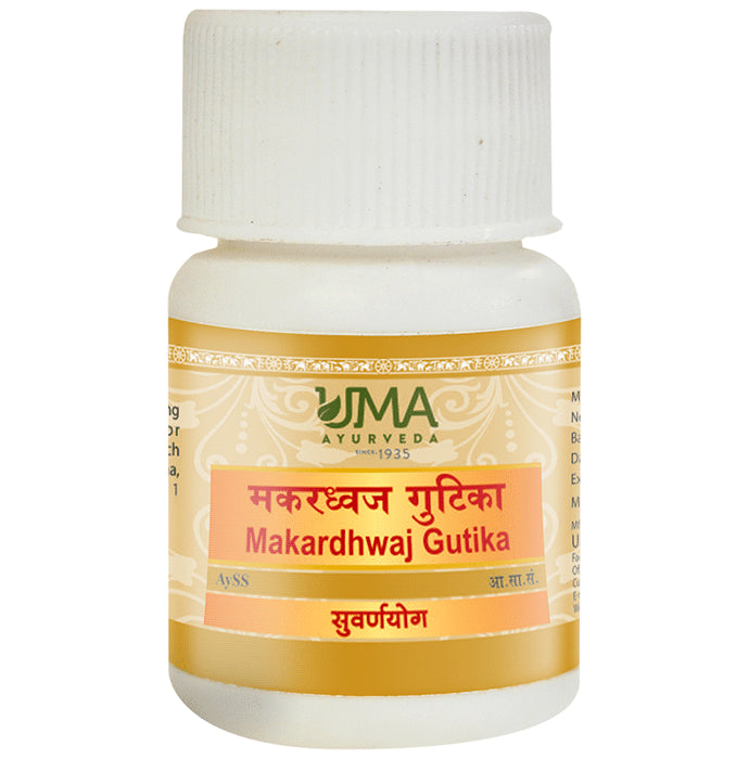 Uma Ayurveda Makardhwaj Gutika (with Gold)