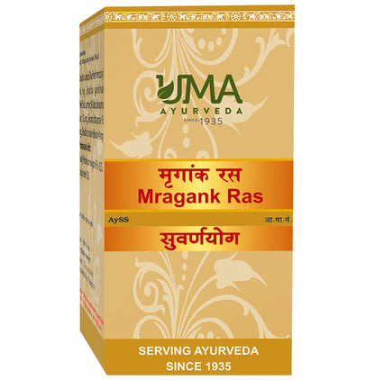 Uma Ayurveda Mragank Ras Tablet (with Gold) - Classic Derma