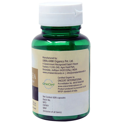 Umalaxmi Organics Ashwagandha Veg Capsules