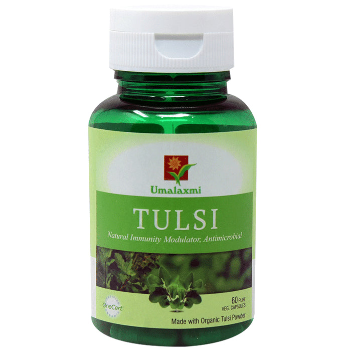 Umalaxmi Organics Tulsi Veg Capsules - Classic Derma