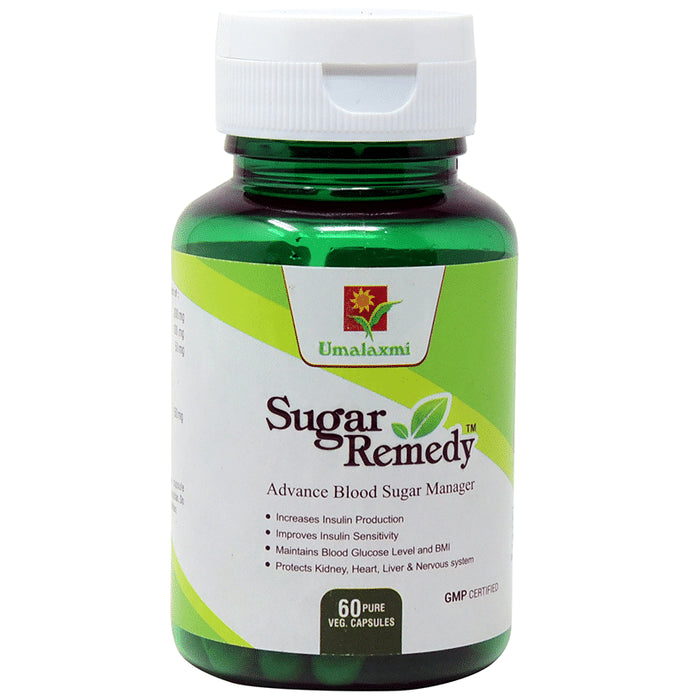 Umalaxmi Sugar Remedy Pure Veg Capsule - Classic Derma
