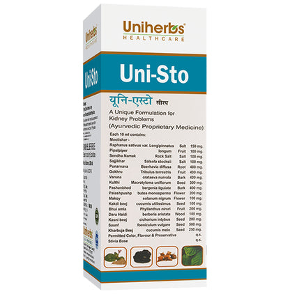 Uniherbs Uni-Sto Syrup Sugar Free