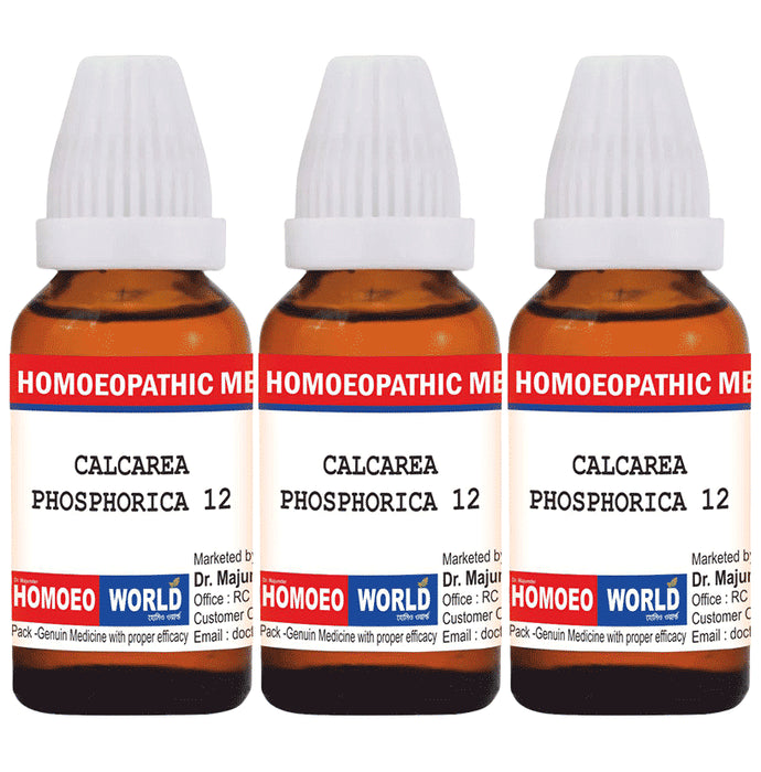 Dr. Majumder Homeo World Calcarea Phosphorica Dilution(30ml Each) 12 CH - Classic Derma