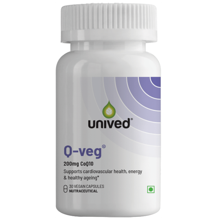 Unived Q-Veg 200mg CoQ10 Vegan Capsule - Classic Derma