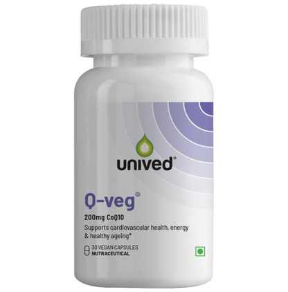 Unived Q-Veg 200mg CoQ10 Vegan Capsule - Classic Derma
