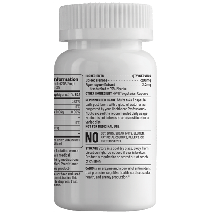 Unived Q-Veg 200mg CoQ10 Vegan Capsule