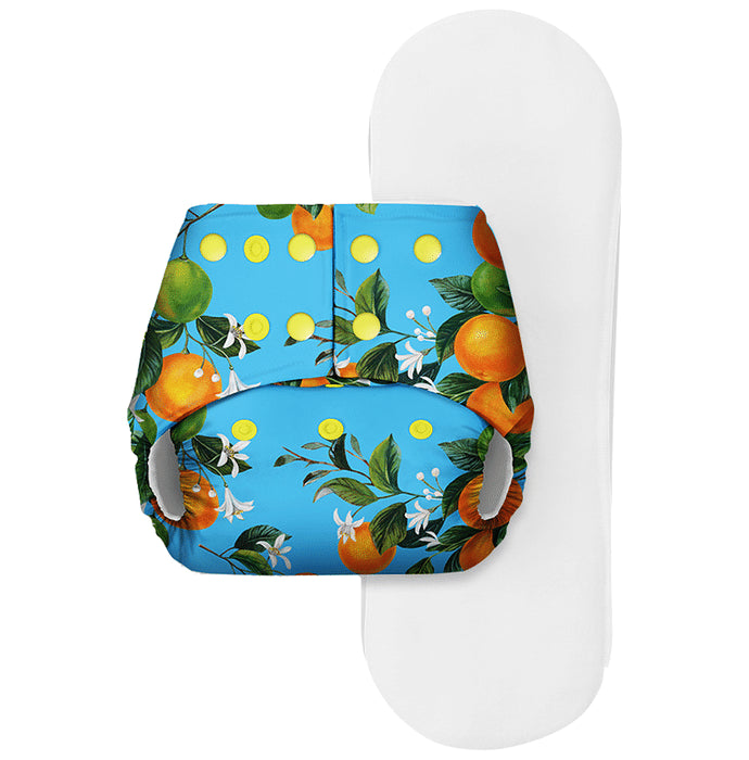 Basic Pocket Diaper with Dry Feel Pad Free Size Peaches - Classic Derma