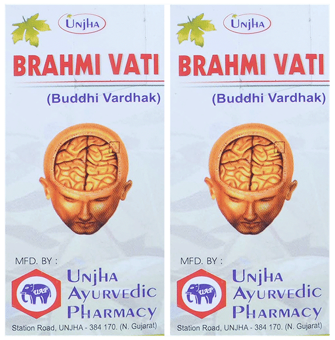 Unjha Brahmi Vati (40 Each) - Classic Derma