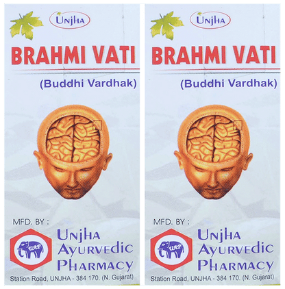 Unjha Brahmi Vati (40 Each) - Classic Derma