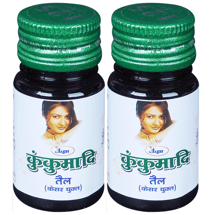 Unjha Kumkumadi Tail (Kesar Yukta) (15ml Each) - Classic Derma