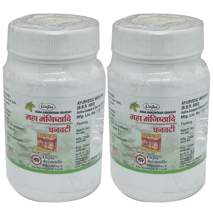 Unjha Maha Manjishthadi Ghanvati Tablet (1000 Each) - Classic Derma