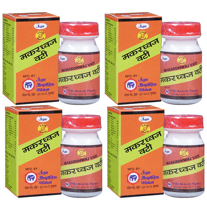 Unjha Makardhwaj Vati Gold Coated Tablets (125 Each) - Classic Derma
