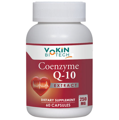 Vokin Biotech 100% Natural Coenzyme Q-10 Extract 250mg Capsule - Classic Derma