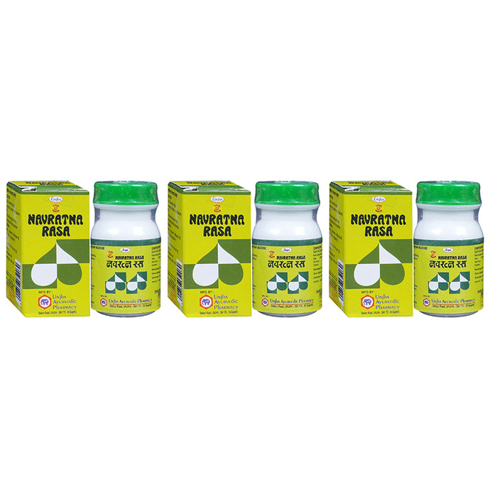 Unjha Navratna Rasa Gold Coated Tablet (30 Each) - Classic Derma