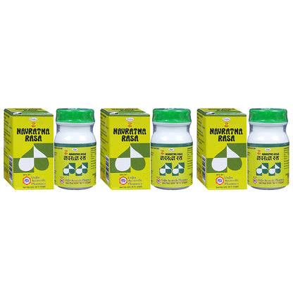 Unjha Navratna Rasa Gold Coated Tablet (30 Each) - Classic Derma