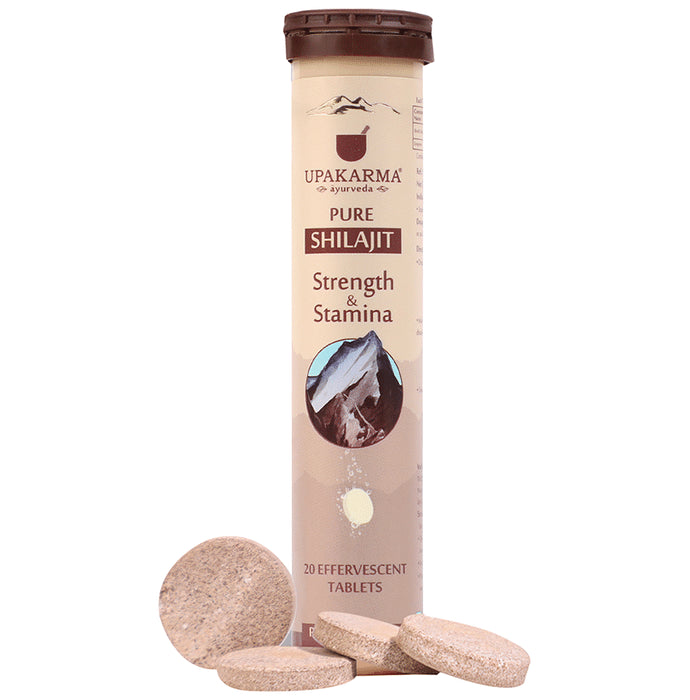 Upakarma Ayurveda Pure Shilajit Effervescent Tablet - Classic Derma