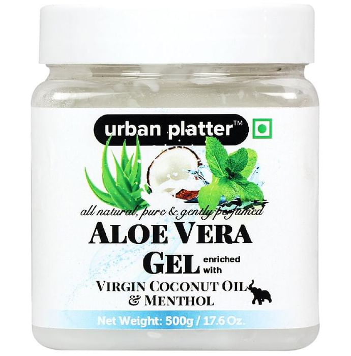 Urban Platter Aloe Vera Gel Enriched with Virgin Coconut Oil and Menthol - Classic Derma