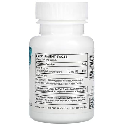 Thorne 5-MTHF 1mg Methylfolate Capsule
