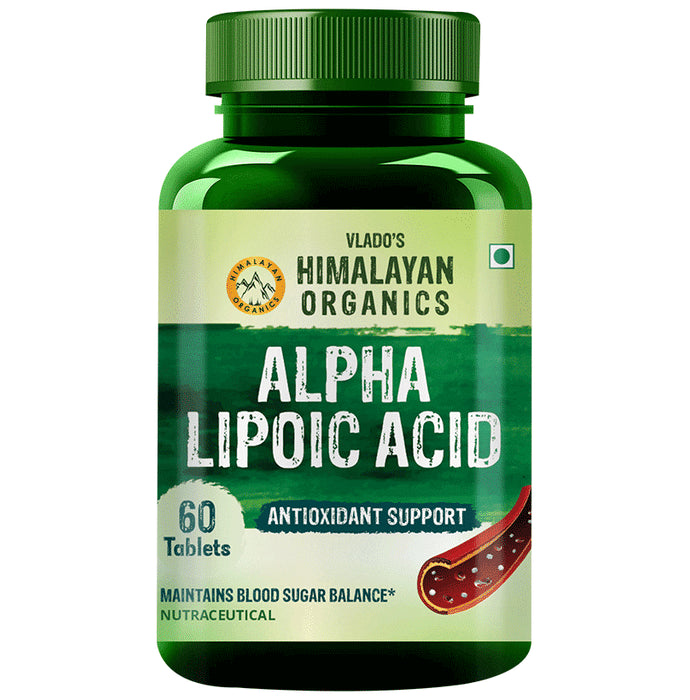 Himalayan Organics Alpha Lipoic Acid for Antioxidant Support & Blood Sugar Balance | Tablet - Classic Derma