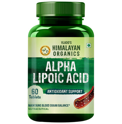 Himalayan Organics Alpha Lipoic Acid for Antioxidant Support & Blood Sugar Balance | Tablet - Classic Derma
