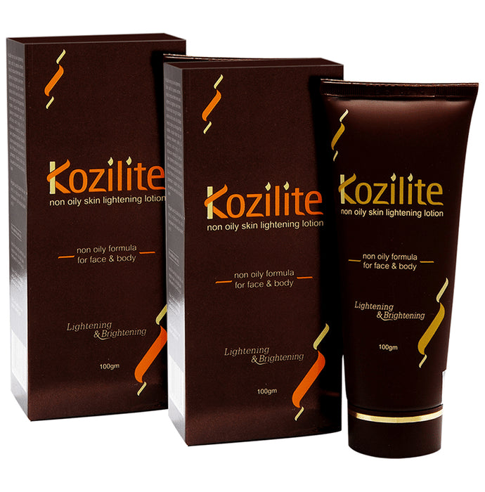 Kozilite Non Oily Skin Lightening Lotion (100gm Each) - Classic Derma