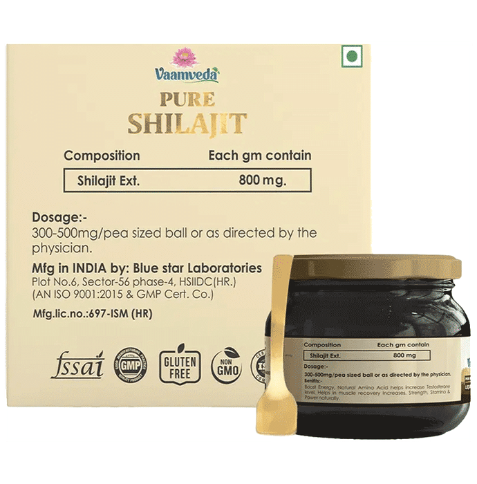 Vaamveda Pure Shilajit Resin Liquid Form (20gm Each) (20gm Each)