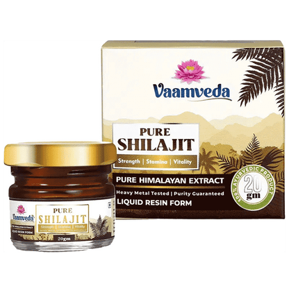 Vaamveda Pure Shilajit Resin Liquid Form (20gm Each) (20gm Each)