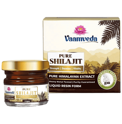 Vaamveda Pure Shilajit Resin Liquid Form (20gm Each) (20gm Each)