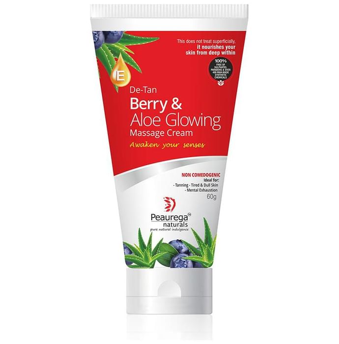 Peaurega Naturals De-Tan Berry and Aloe Vera Glowing Massage Cream - Classic Derma