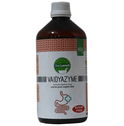 Vaidyamrit Vaidyazyme Ayurvedic Digestive Syrup Sugar Free - Classic Derma