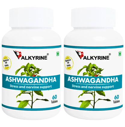 Valkyrine Ashwagandha Tablets (120 Each) - Classic Derma