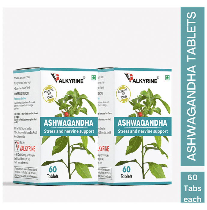 Valkyrine Ashwagandha Tablets (120 Each)
