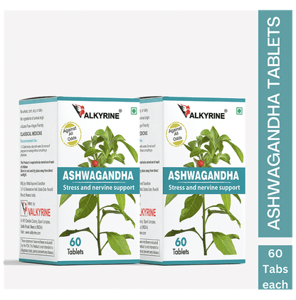 Valkyrine Ashwagandha Tablets (120 Each)