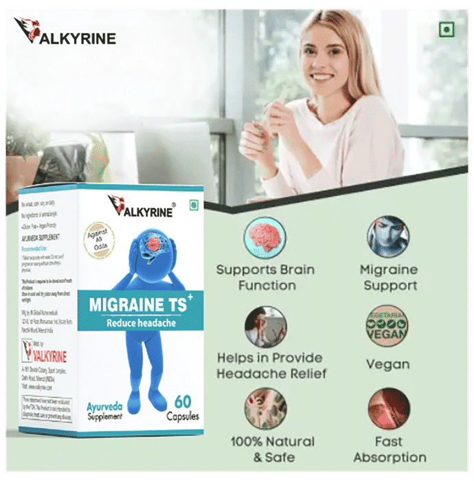 Valkyrine Migraine TS+ Capsule (60 Each)