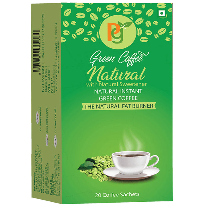 Pg Natural with Natural Sweetener Green Coffee Sachet - Classic Derma