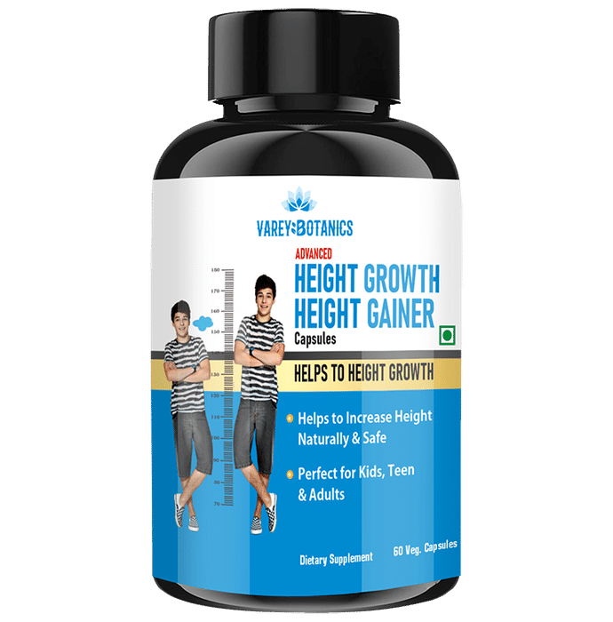 Varey Botanics Advanced Height Growth Height Gainer Veg Capsule - Classic Derma