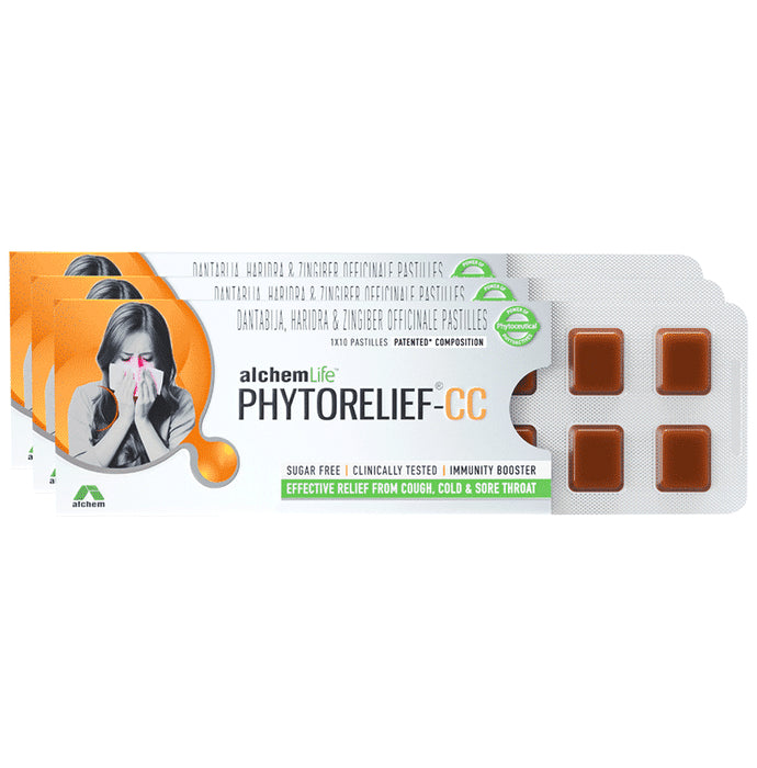 Phytorelief-CC Immunity Lozenges for Cough, Cold & Sore Throat (10 Each) | Sugar Free - Classic Derma