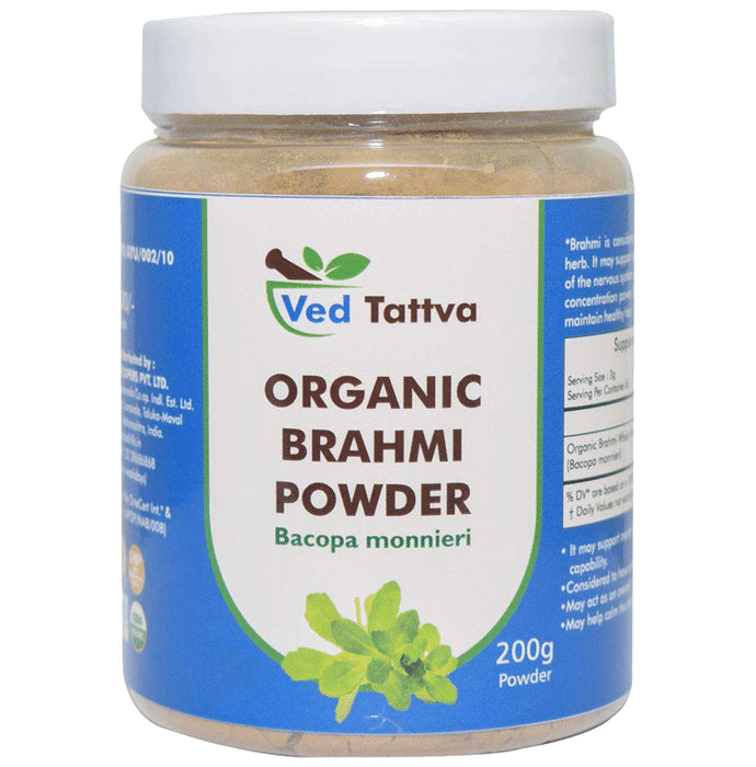 Ved Tattva Organic Brahmi Bacopa Monnieri Powder - Classic Derma