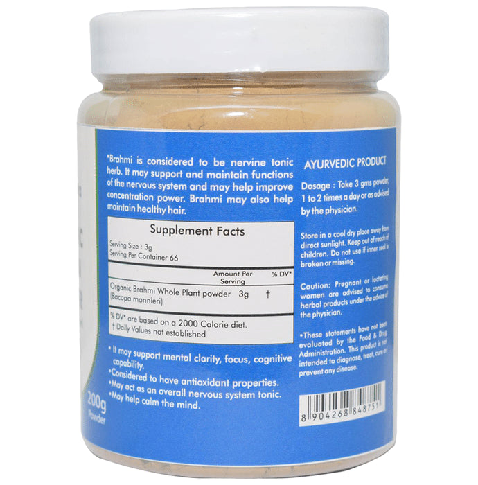 Ved Tattva Organic Brahmi Bacopa Monnieri Powder