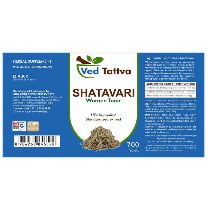 Ved Tattva Shatavari Women Tonic Tablet