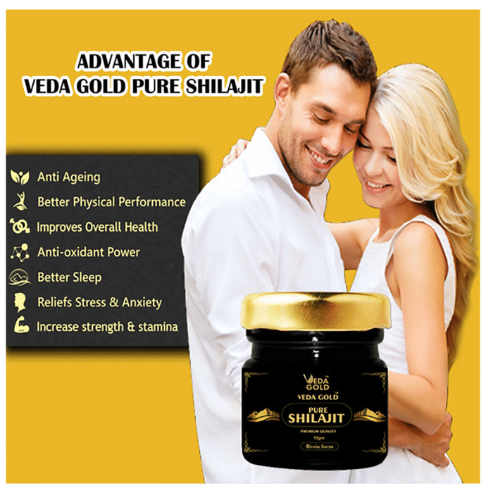 Veda Gold Pure Shilajit Resin Form